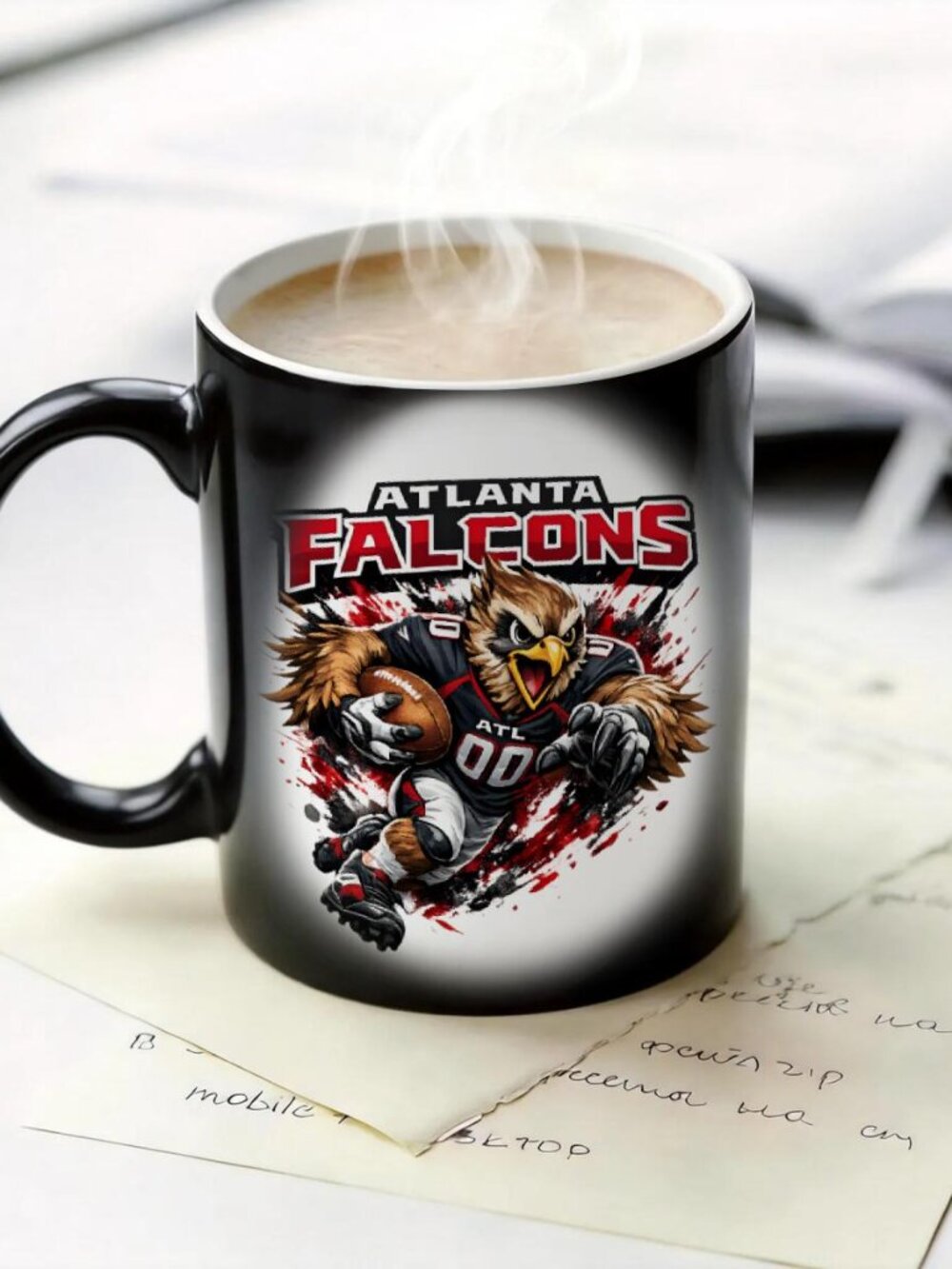 Atlanta Falcons Matte Heat Reactive Mug NFL Football Fan Cup 11oz